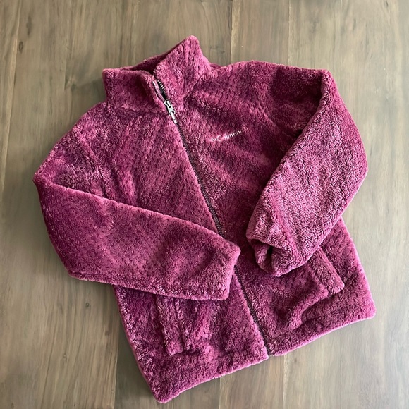 Columbia Girls Fireside Sherpa jacket size S/M (8) maroon - Picture 1 of 8